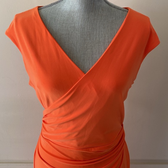 LAUREN Ralph Lauren BEAUTIFUL AND CLASSIC 🧡ORANGE🧡 DRESS PLUS SIZE 14 🌟EUC🌟 - Picture 3 of 17